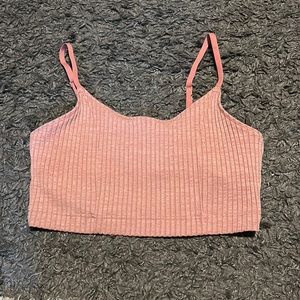 Aerie bra/crop top, small, pink